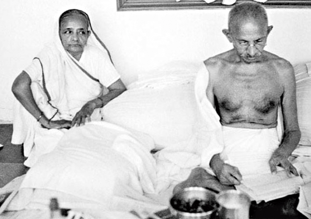 Mohandas Gandhi and Kasturba Gandhi